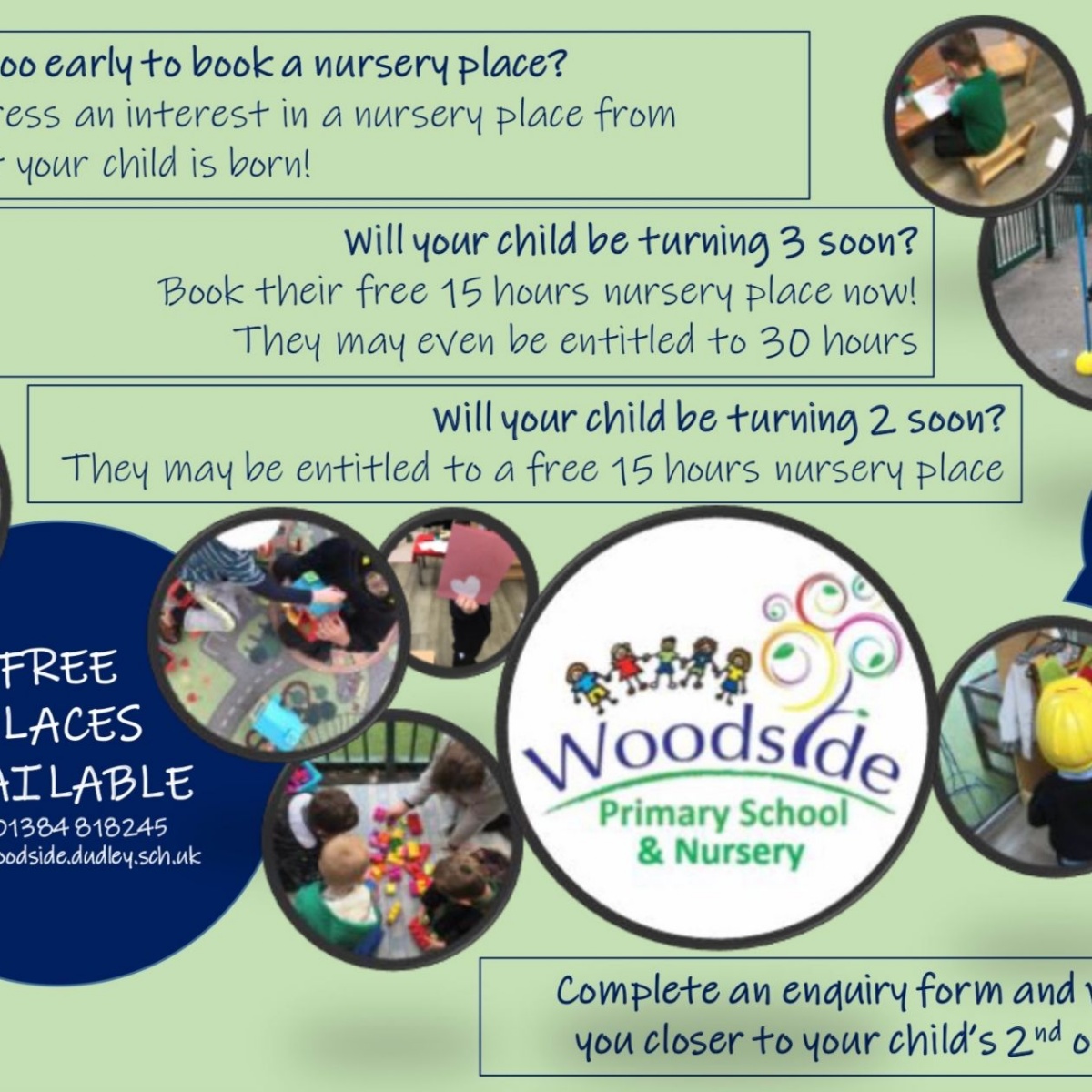 Nursery Places Available Woodside Primary